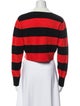 Sandro Wool Striped Crop Top
