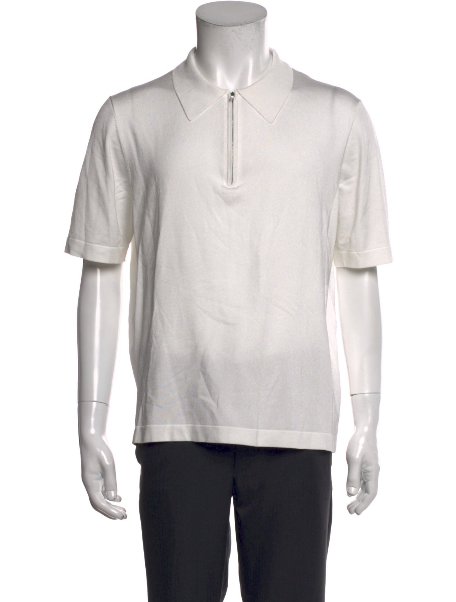 Sandro Collar Short Sleeve Polo Shirt