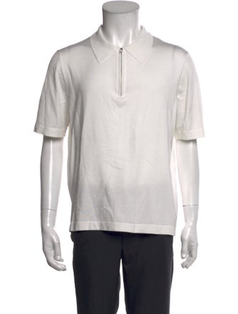 Sandro Collar Short Sleeve Polo Shirt