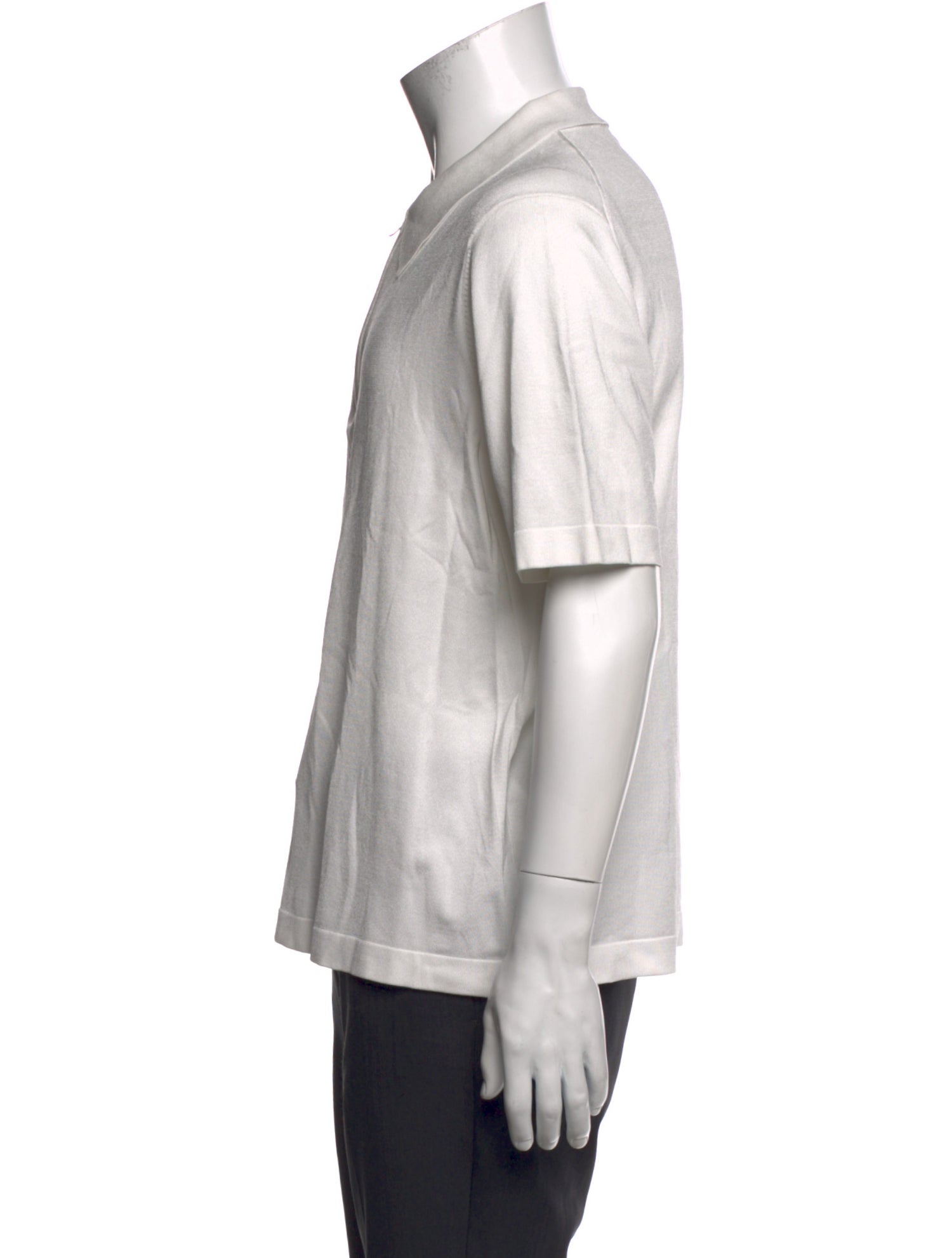 Sandro Collar Short Sleeve Polo Shirt