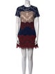 Sandro Lace Pattern Mini Dress
