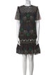 Sandro Printed Knee-Length Dress
