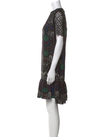 Sandro Printed Knee-Length Dress