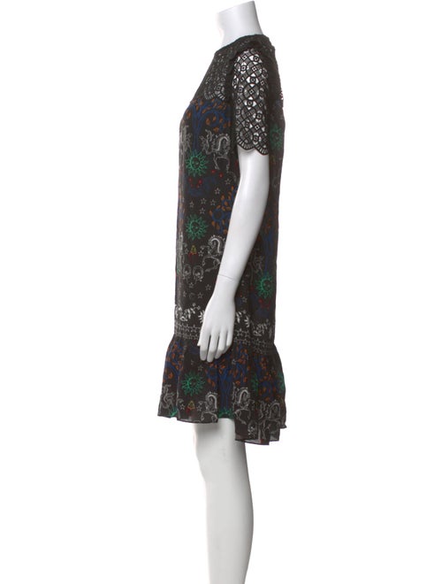Sandro Printed Knee-Length Dress
