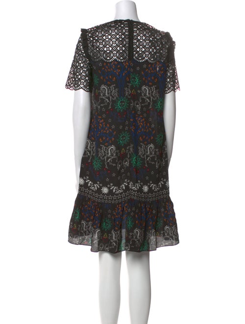 Sandro Printed Knee-Length Dress