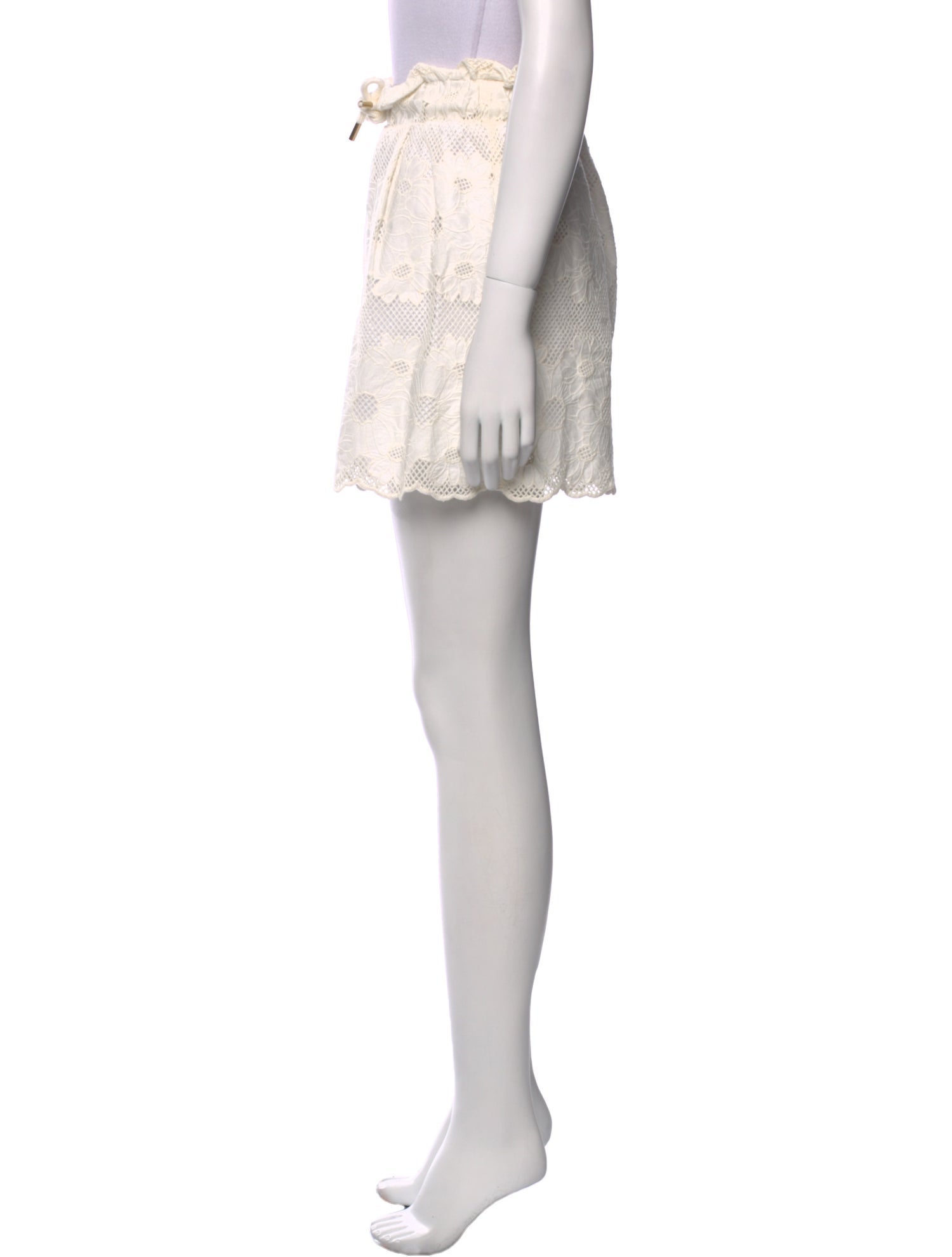 Sandro Floral Print Mini Shorts