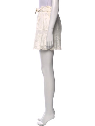 Sandro Floral Print Mini Shorts