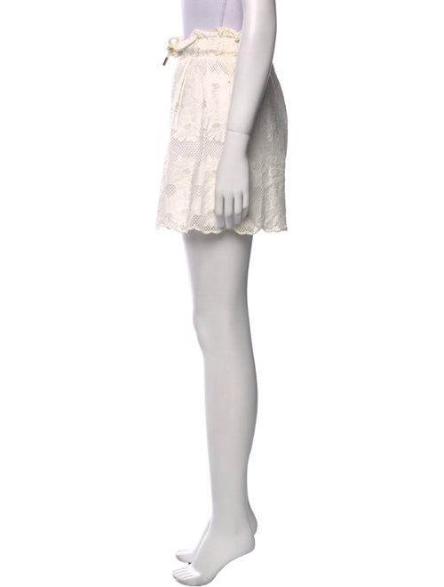 Sandro Floral Print Mini Shorts