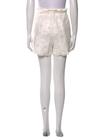 Sandro Floral Print Mini Shorts