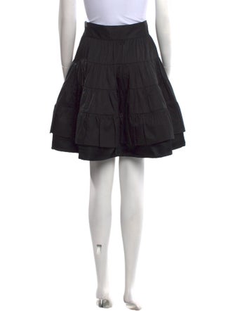 Sandro Pleated Accents Knee-Length Skirt