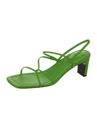 Sandro Leather Slingback Sandals