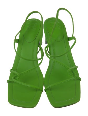 Sandro Leather Slingback Sandals