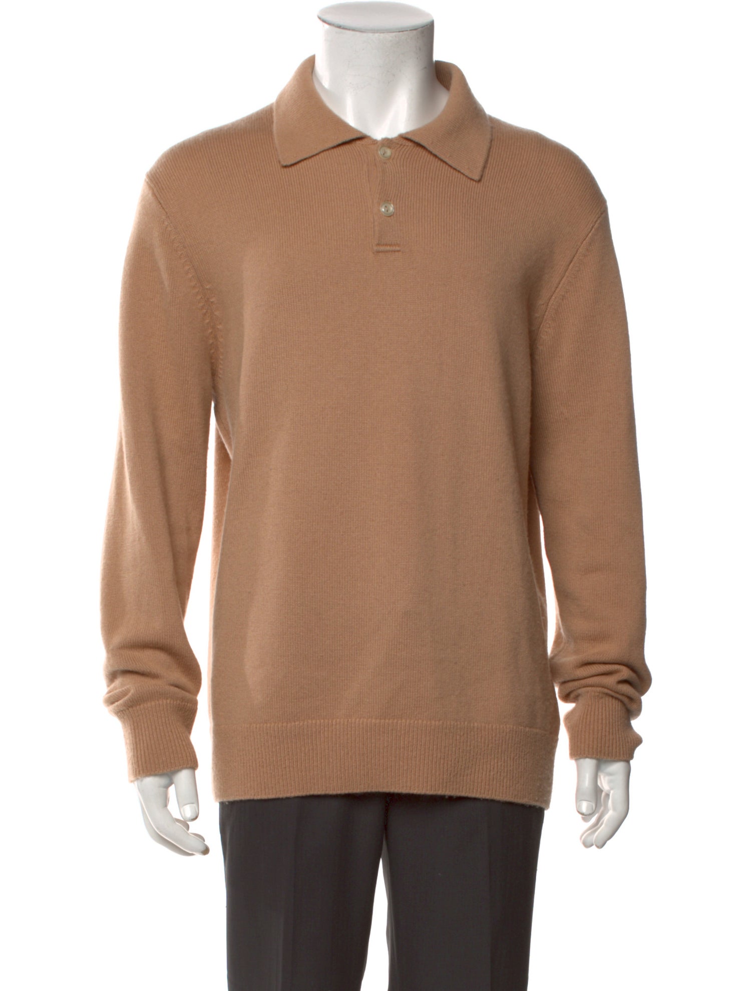 Sandro Wool Collar Polo Sweater
