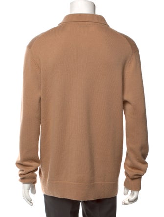 Sandro Wool Collar Polo Sweater