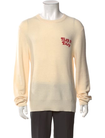 Sandro Wool Graphic Print Pullover