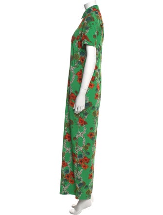 Sandro Floral Print Jumpsuit