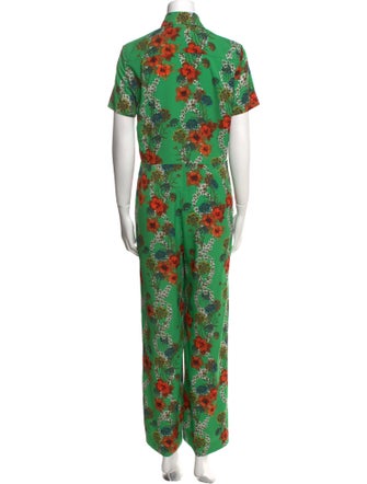 Sandro Floral Print Jumpsuit