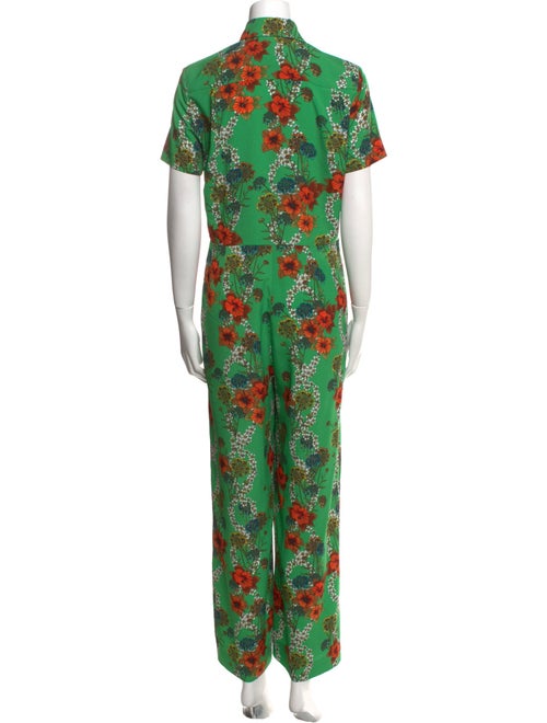Sandro Floral Print Jumpsuit
