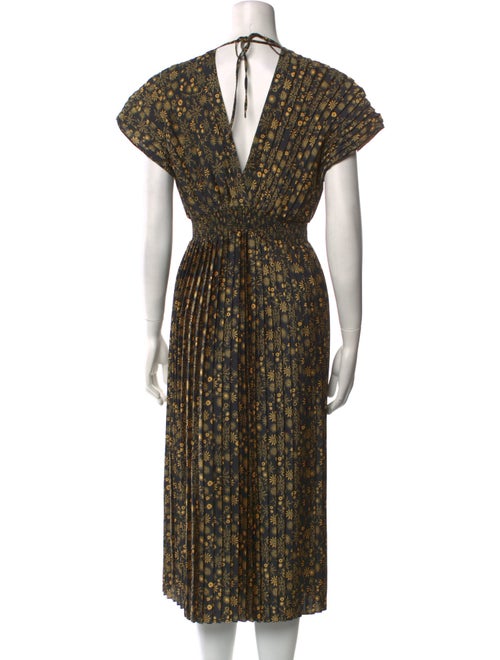 Sandro Floral Print Long Dress