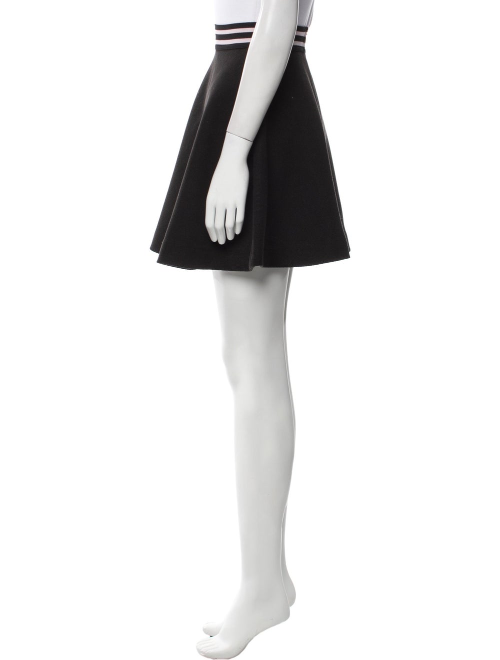 Sandro Skirt Black Pleated Accents - image 2