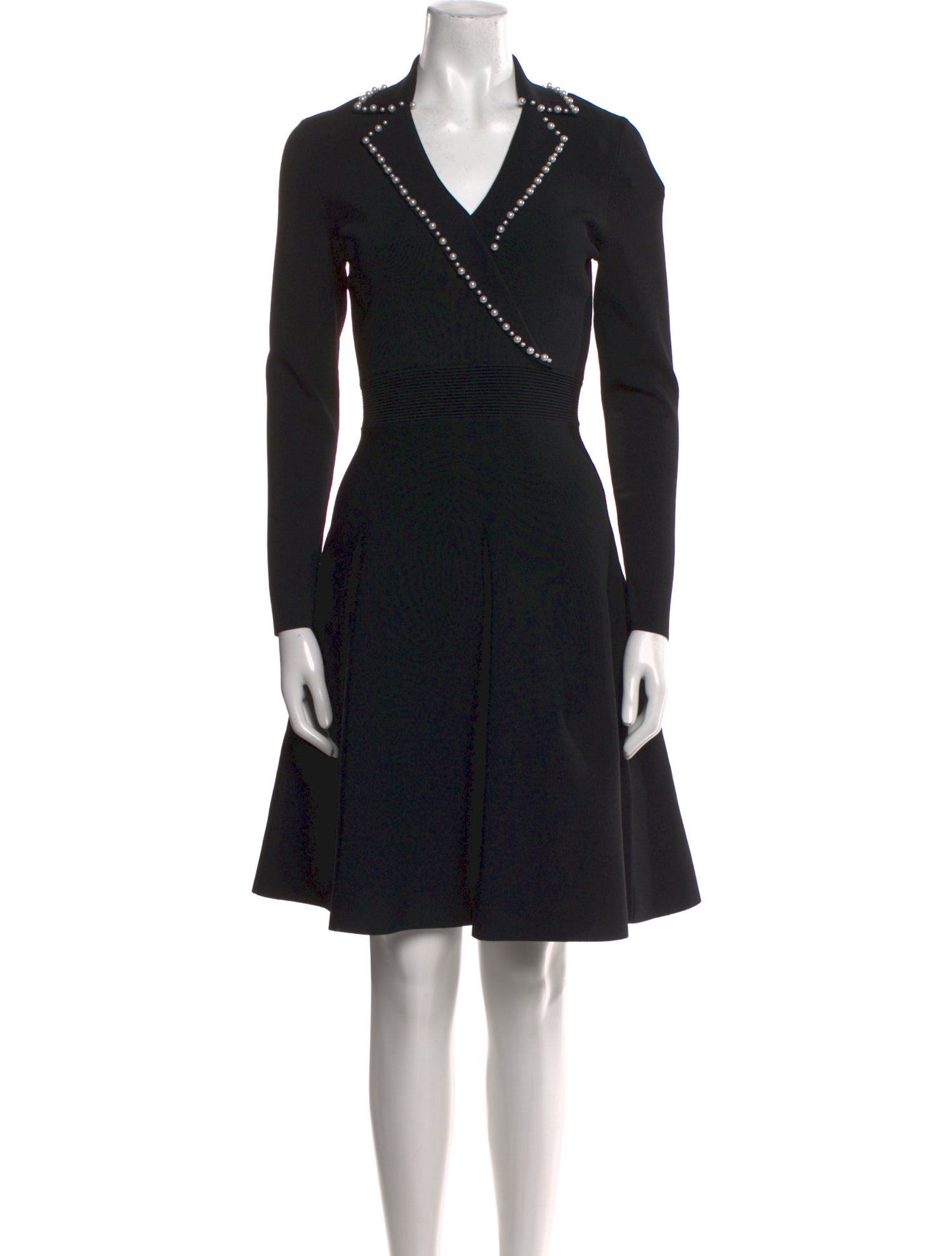 Sandro V-Neck Knee-Length Dress