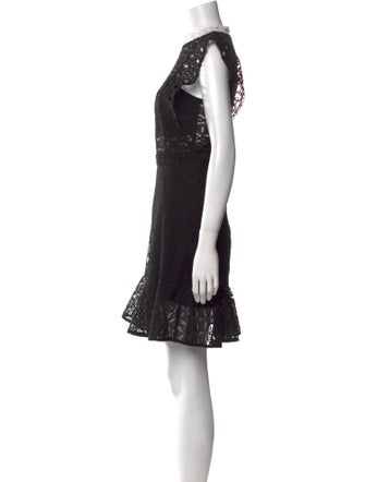 Sandro Lace Pattern Mini Dress