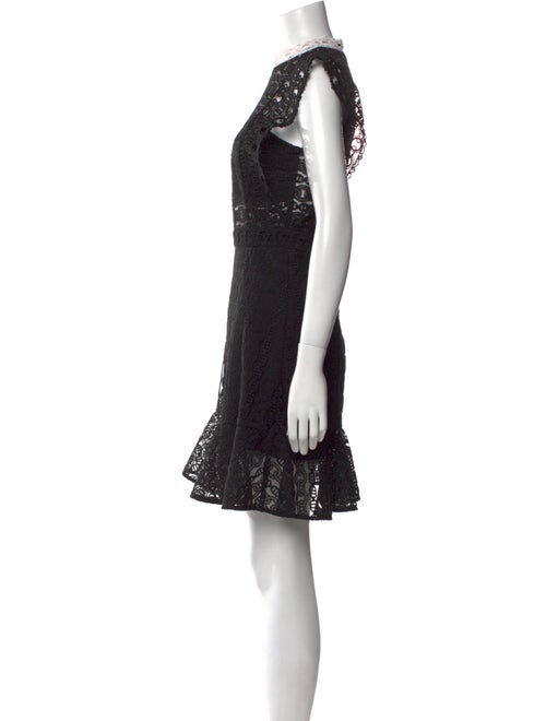 Sandro Lace Pattern Mini Dress