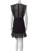 Sandro Lace Pattern Mini Dress