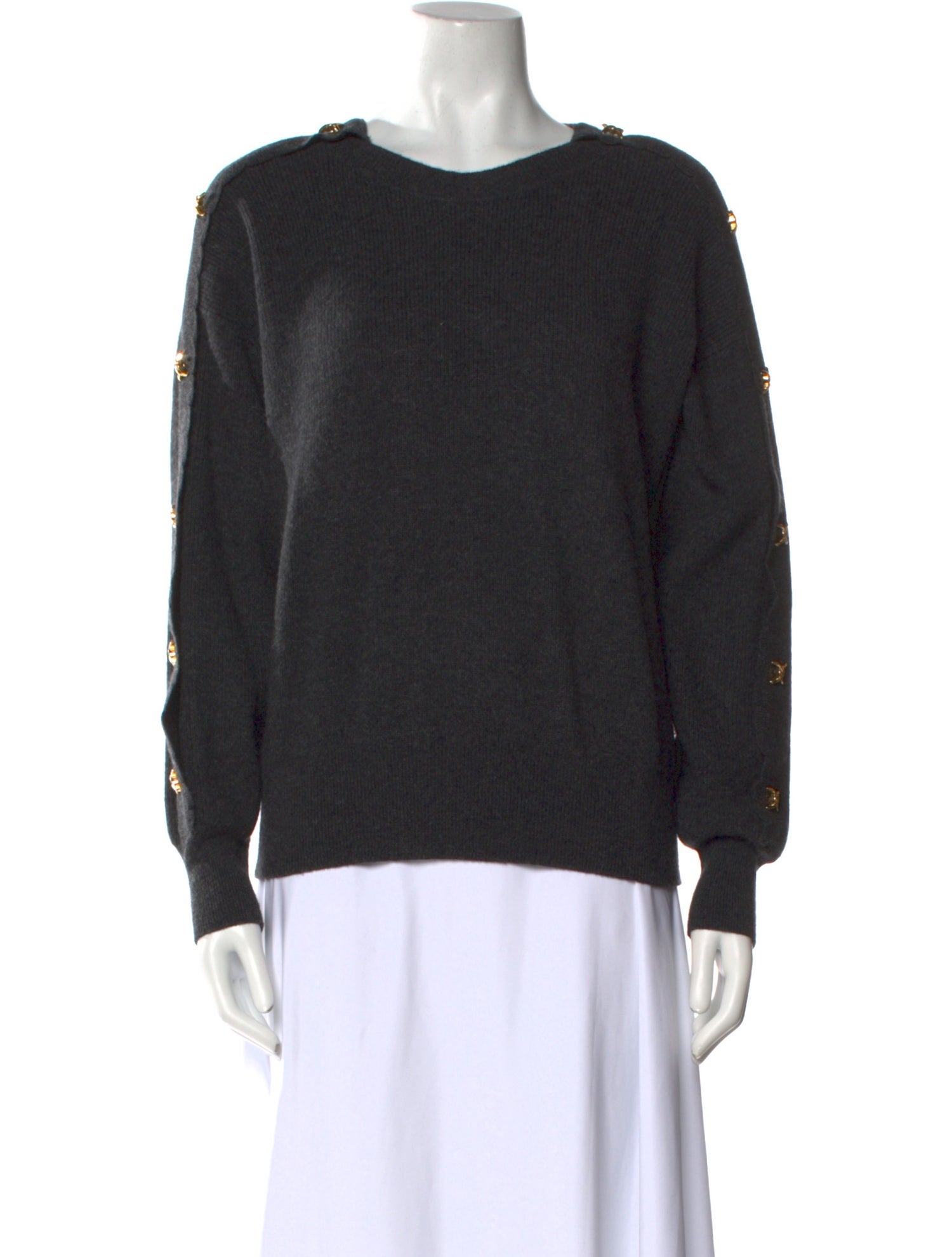 Sandro Wool Scoop Neck Sweater
