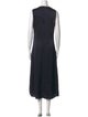 Sandro V-Neck Long Dress