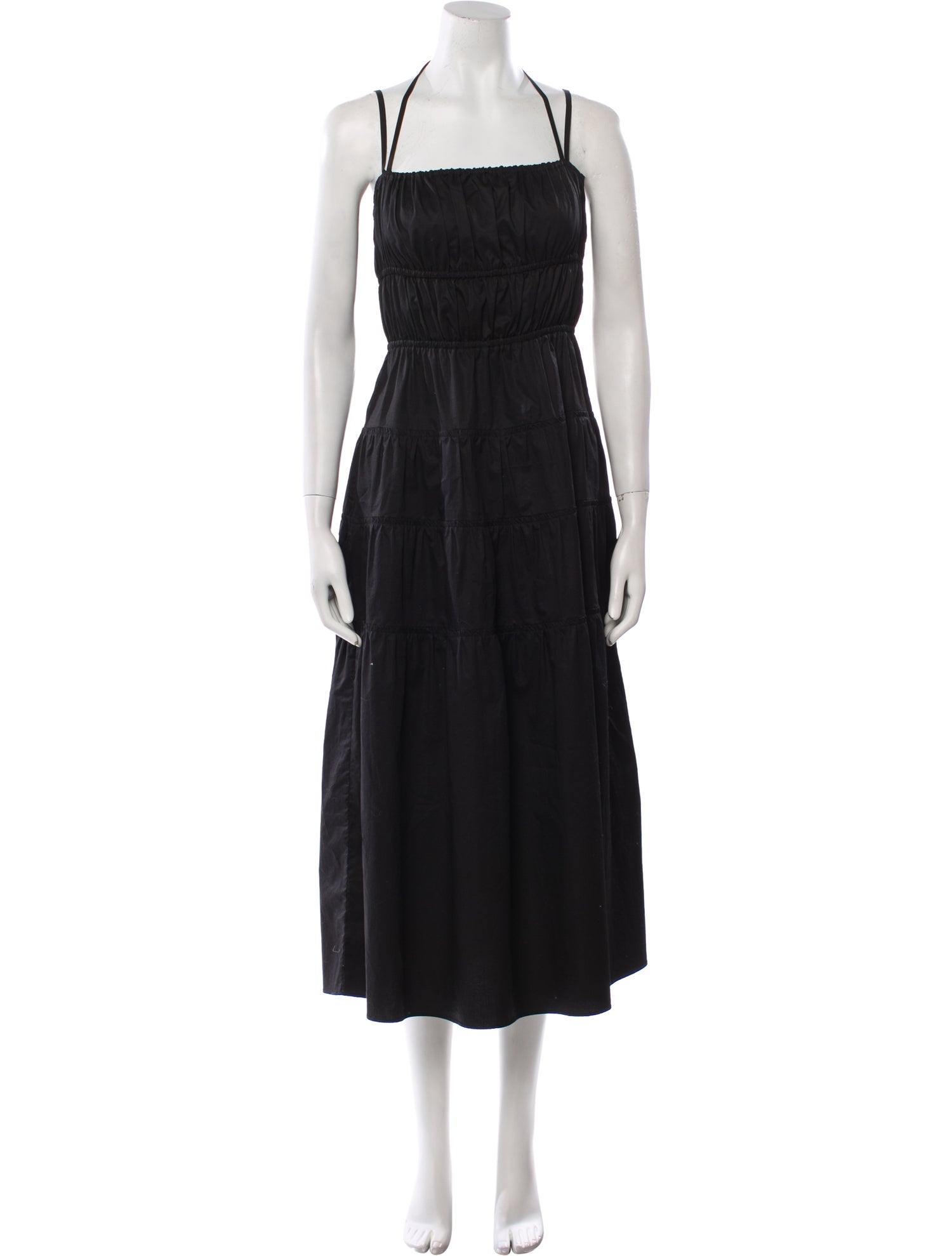 Sandro Square Neckline Long Dress