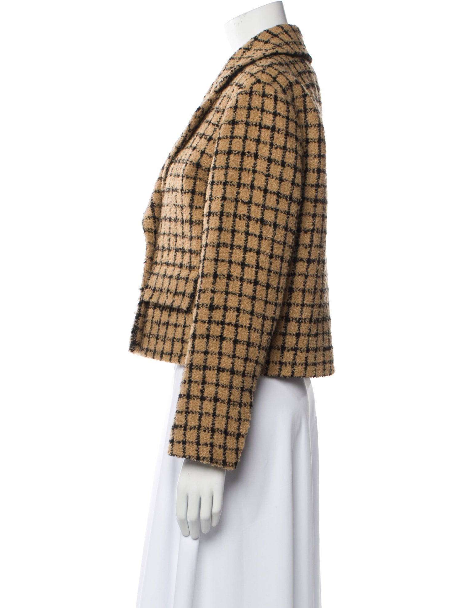 Sandro Plaid Print Blazer