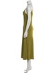 Sandro V-Neck Long Dress