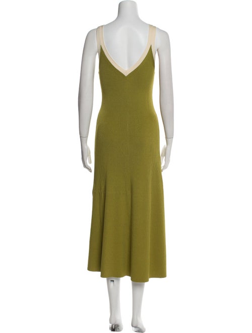 Sandro V-Neck Long Dress