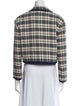 Sandro Plaid Print Blazer