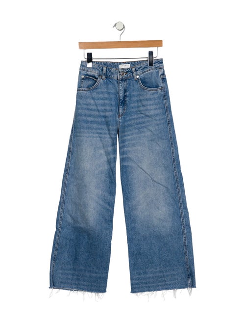 Sandro High-Rise Wide Leg Jeans