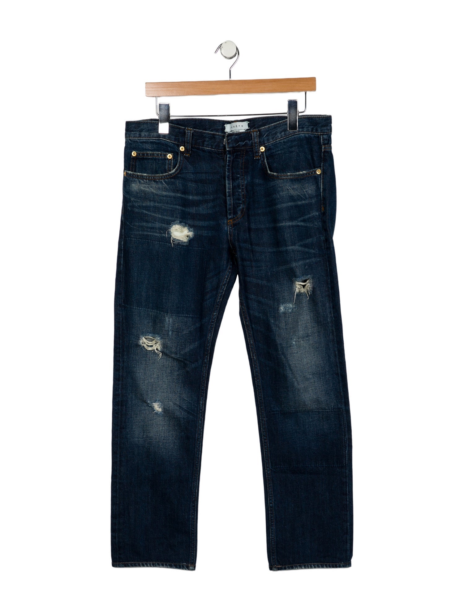 Sandro Mid-Rise Straight Leg Jeans