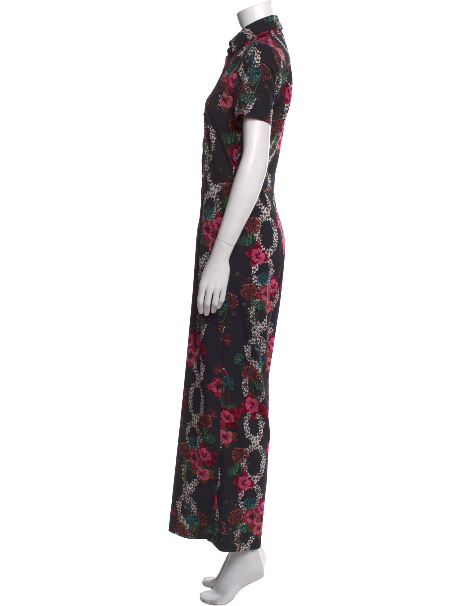Sandro Floral Print Jumpsuit