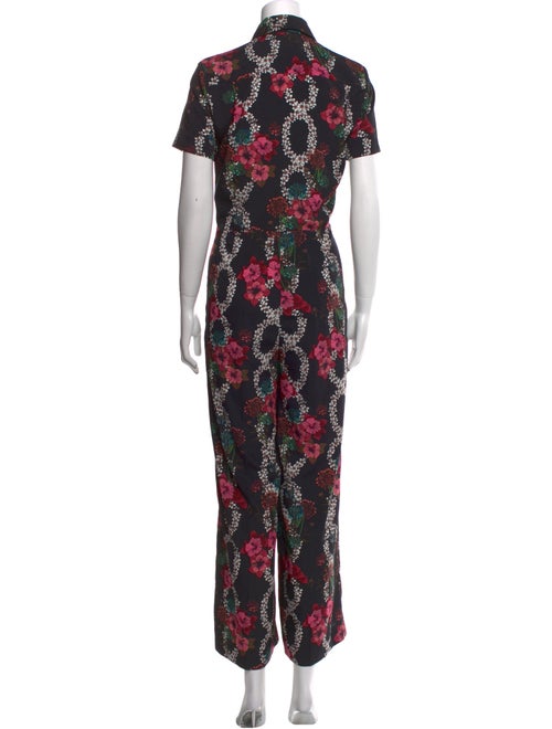 Sandro Floral Print Jumpsuit