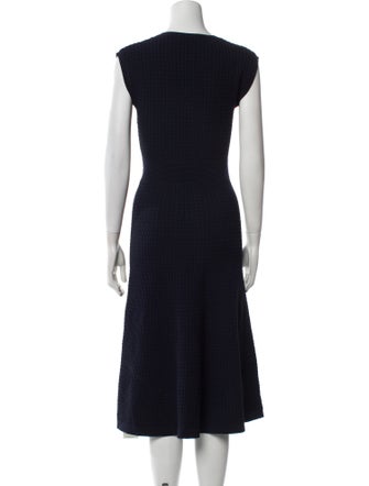 Sandro Crew Neck Midi Length Dress