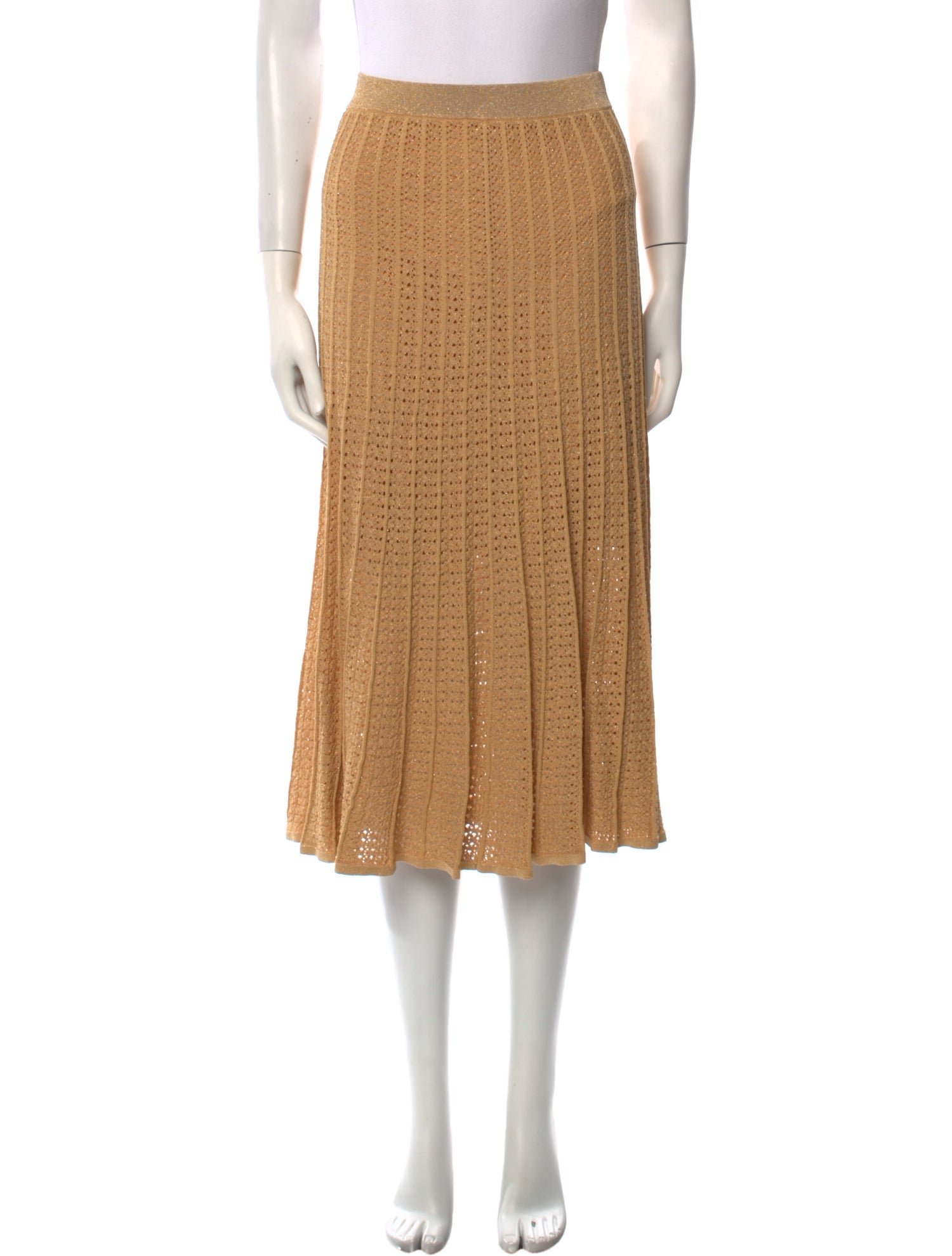 Sandro Glitter Accents Midi Length Skirt