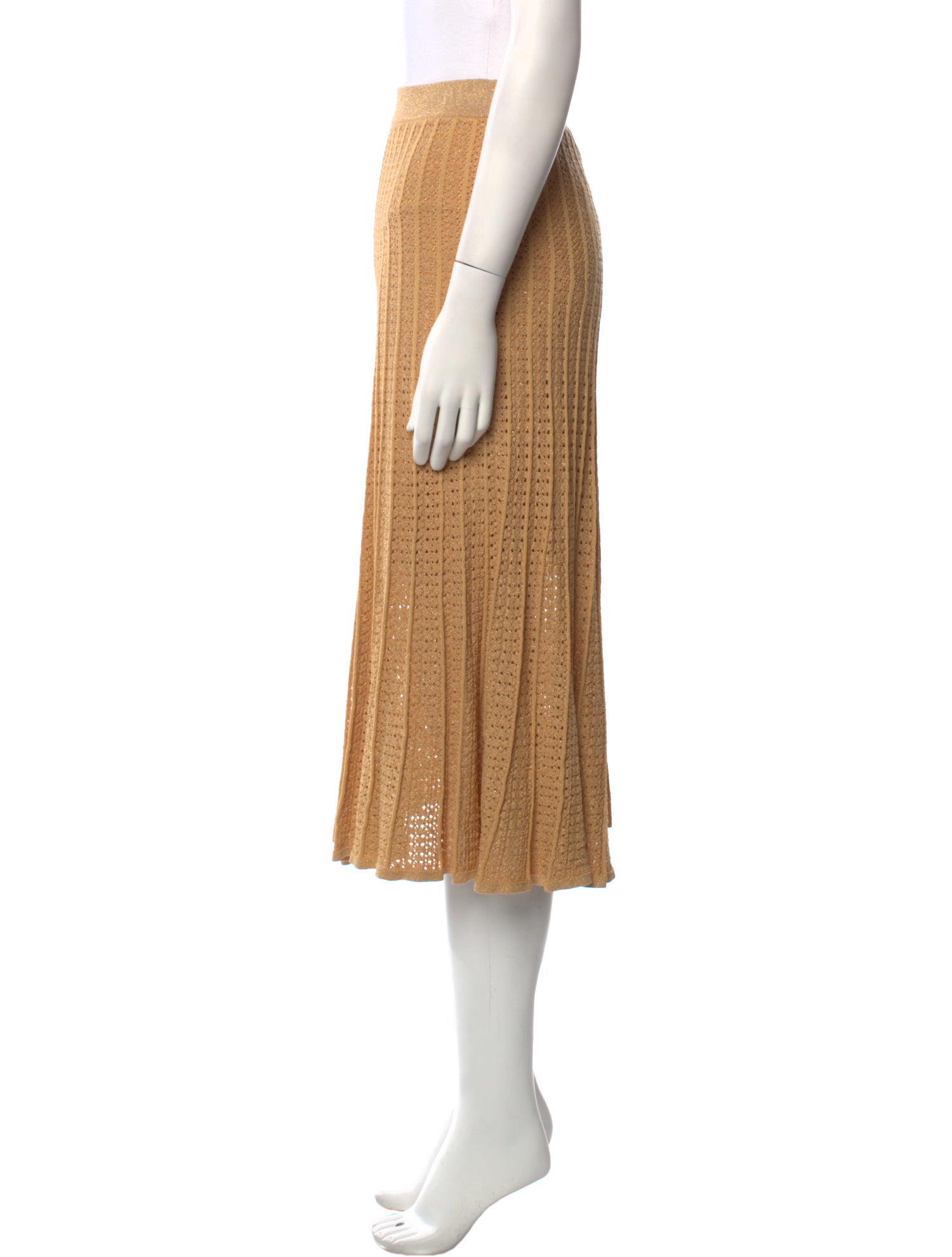 Sandro Glitter Accents Midi Length Skirt