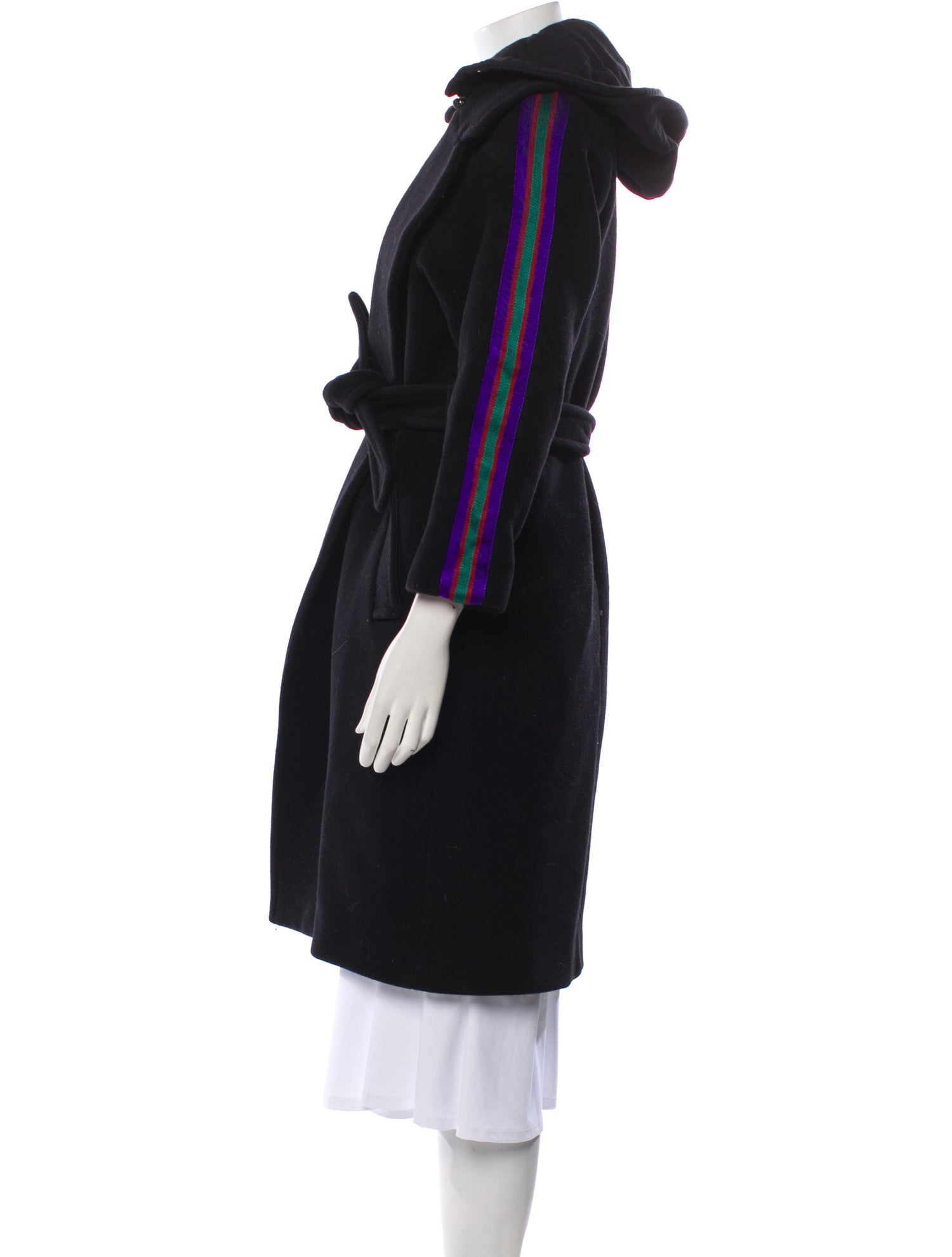 Sandro Wool Faux Fur Coat