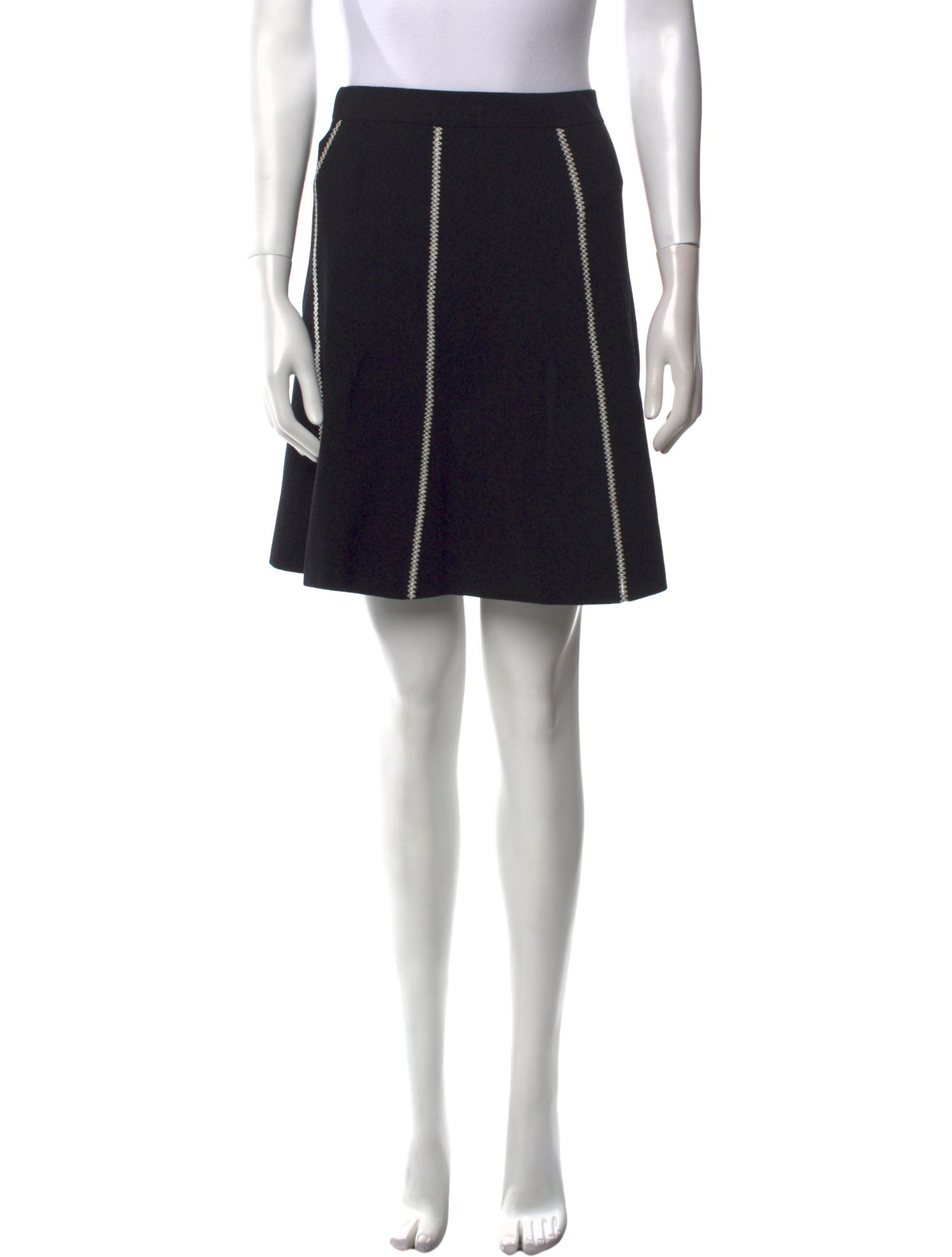 Sandro Embroidered Accent Knee-Length Skirt