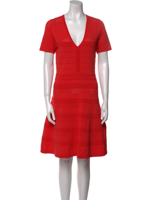 Sandro V-Neck Knee-Length Dress