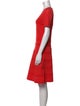 Sandro V-Neck Knee-Length Dress