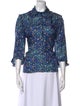 Sandro Silk Floral Print Blouse
