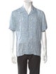 Sandro Floral Print Short Sleeve Shirt