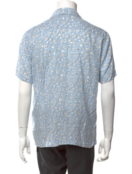 Sandro Floral Print Short Sleeve Shirt