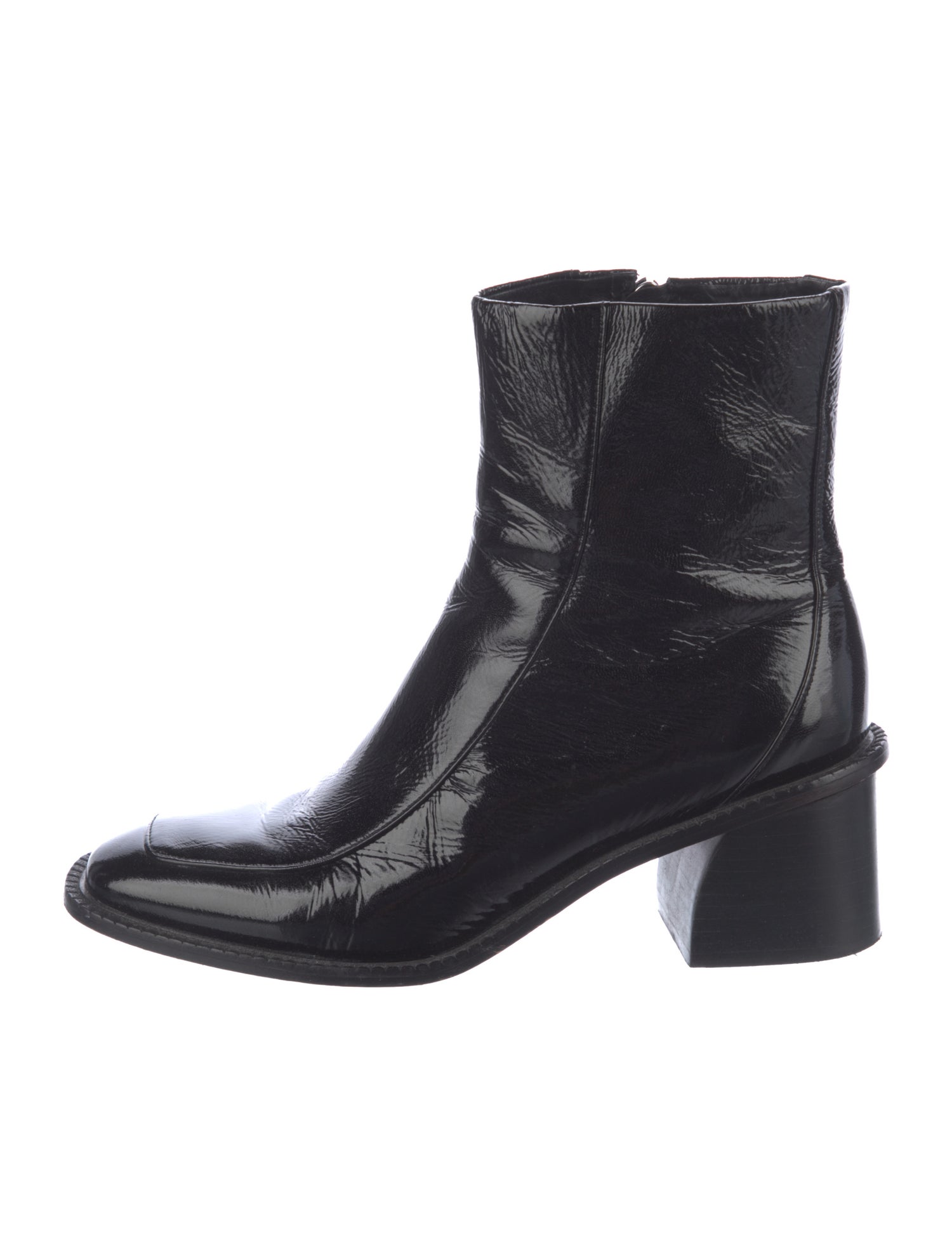 Sandro Patent Leather Boots
